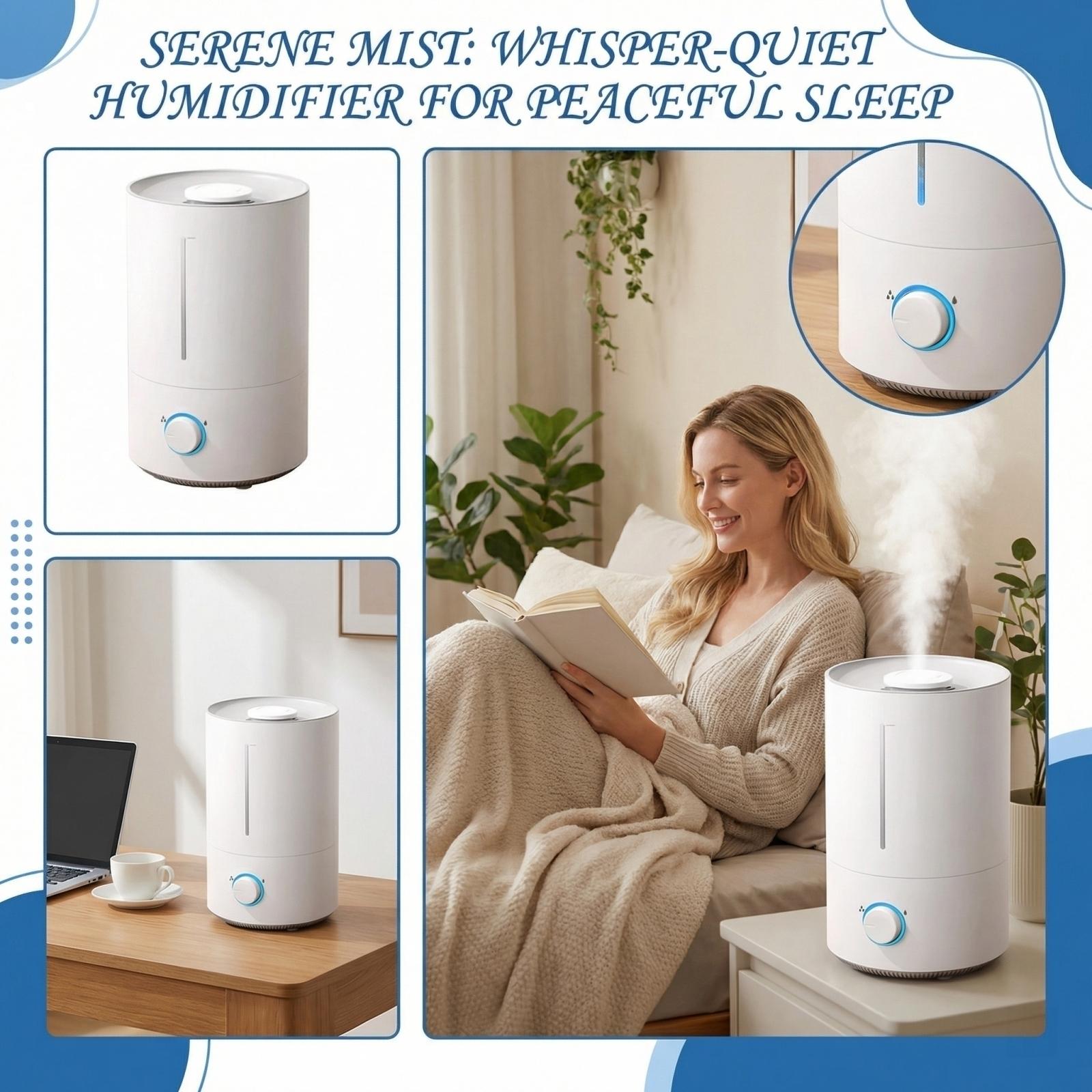 

Humidifier Home Light Sound Bedroom Small Humidifier one size