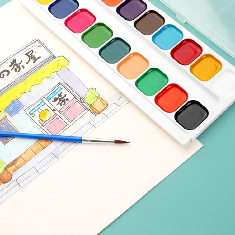 Watercolor Paint Set 12/14/18 Color Washable Color and Valentines Cards Set For Kids Students Classroom Exchange Party