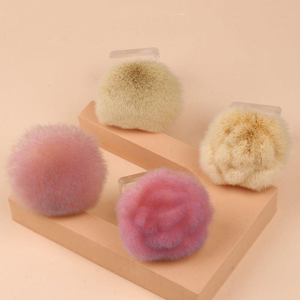 Dust-proof Powder Blusher Brush Rose Shape Makeup Brush Fashion Nail Cleaning Brush  Travel