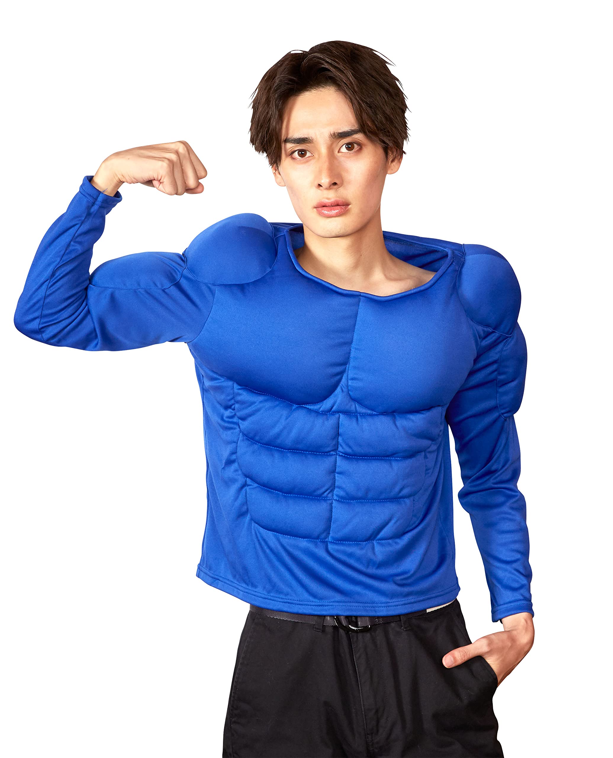 

Мужская футболка Clearstone Cosplay Halloween Muscular Macho Blue