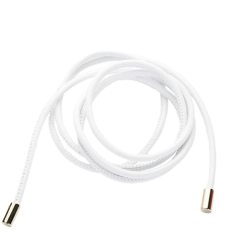 Women's Slim Leather Belt: Trendy European & American Knot Design for Summer Dresses