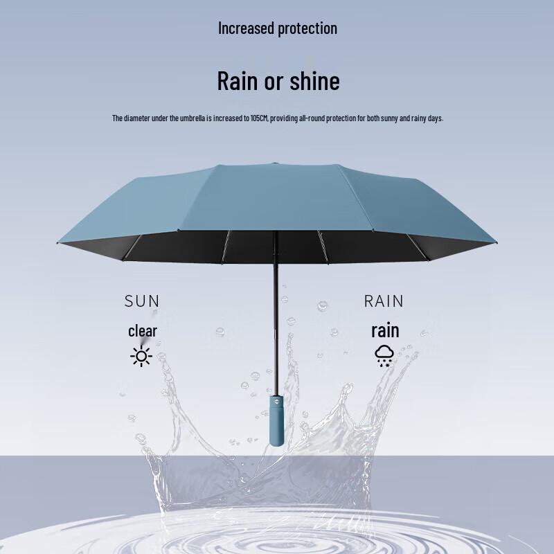 Automatic 10-Rib Sun/Rain Umbrella