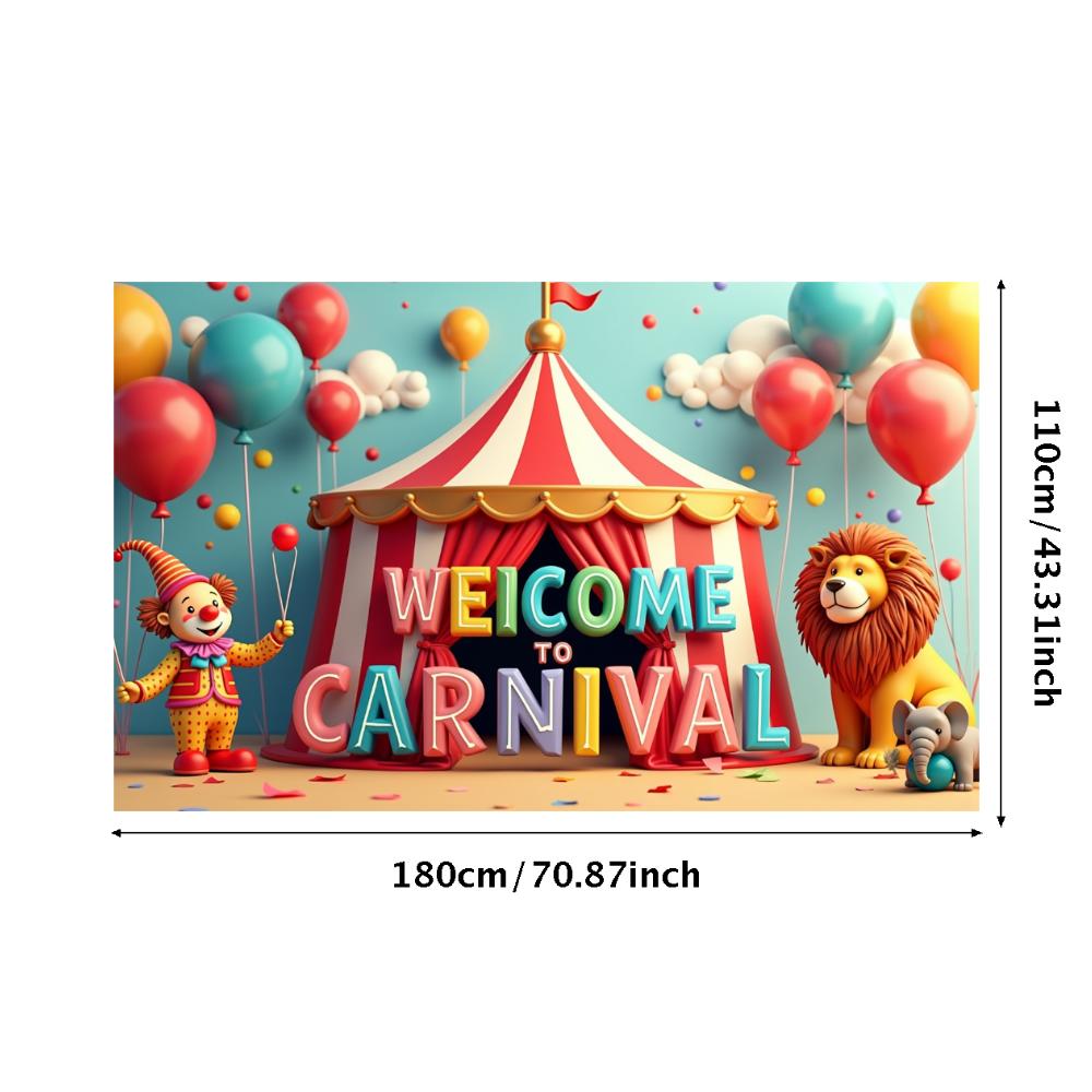 Event Backdrop Large Carnival Banner Decor Reusable Welcome Backdrop For School Event Festival Decor Birthday