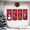 4pcs Christmas Hanging Flag Oranment Christmas Decorations for Home 2026 Xmas Hanging Pendant Navidad Noel Gifts New Year 2026