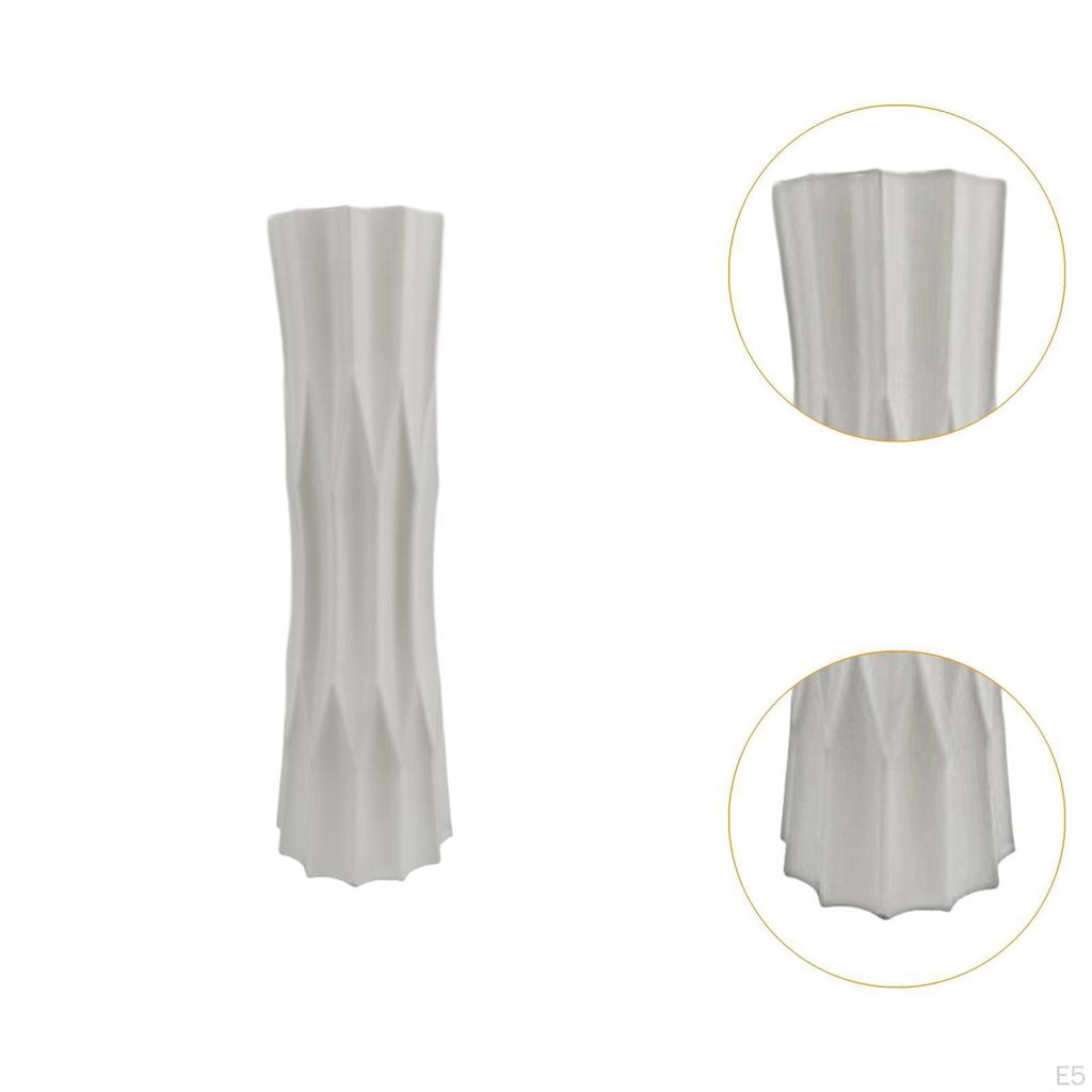 Flower Vase Floral Arrangements Decorative Unbreakable Container for Entryway Wedding