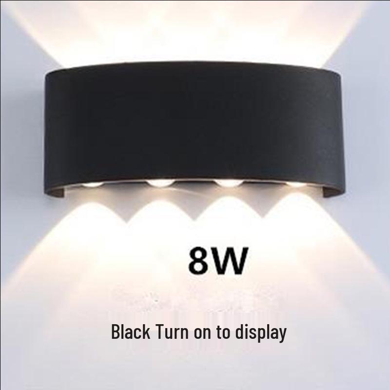Waterproof Double Head Outdoor Wall Light for Balcony, Terrace, Garden, Doorway, and Aisle - Modern Minimalist Design