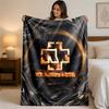 Rammstein Print Flannel Blanket Cozy Lightweight Plush Throw Blanket For Bed Sofa Household Use