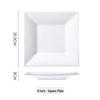 White Ceramic Western Dinner Plates: Flat, Deep, Square, Steak, and Vegetable Options for Home and Hotel Tableware