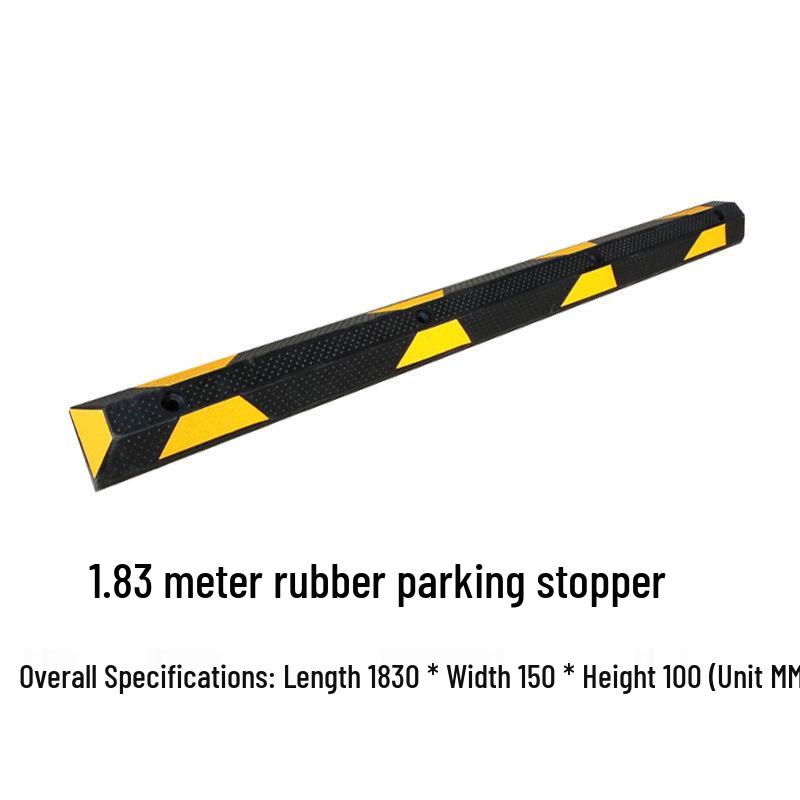 Rubber & Plastic Wheel Chock: Anti-Collision Parking Stopper for Garage and Reversing.
