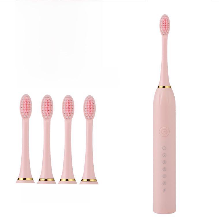 Universal Sonic Electric Toothbrush with Soft Bristles for Adults & Children - Automatic, Rechargeable, Ideal for Couples