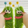 Ugly Cute Funny Socks Women'S Medium Tube Socks Autumn And Winter Floor Sleeping Socks Coral Fleece Home Hair Fluffy Cute Warm