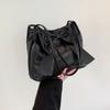 Bucket Bag PU Bow Shoulder Bag Korean Style Fashion Underarm Bag Elegant INS Tote Bag  Children