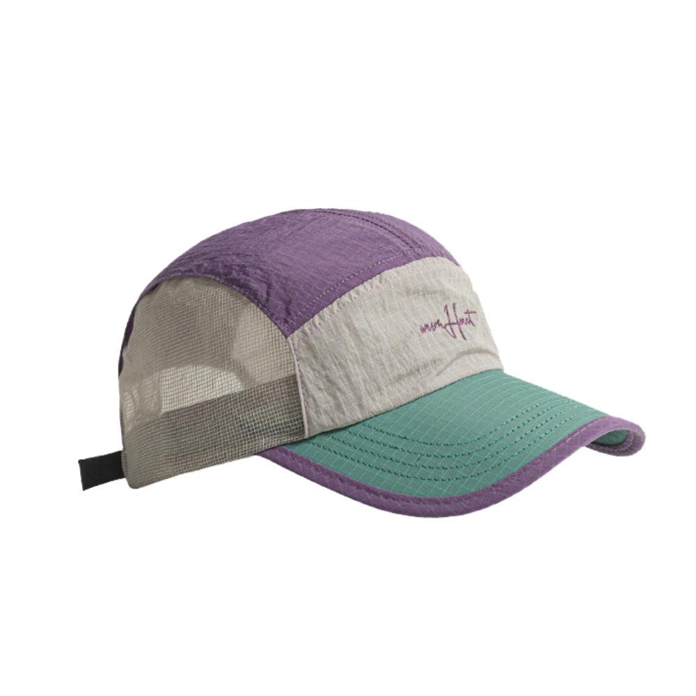

Mesh Nylon Sunshade Cap Quick-drying Sun Visor Cap Waterproof Splicing Baseball Cap Unisex фиолетовый