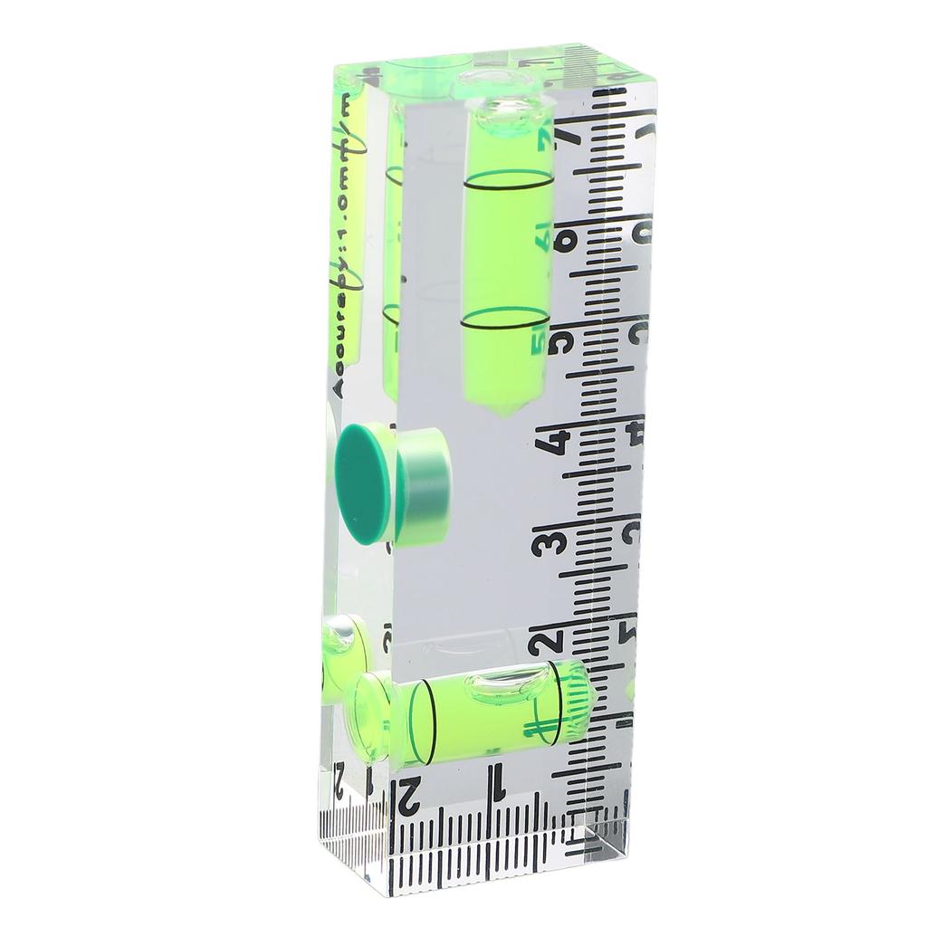 Mini Level Ruler with 1 Magnet Small Acrylic Level Tool for Horizontal and Vertical Measurement