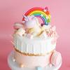 Rainbow Cake Topper Unicorn Birthday Party Decoration Kids Toddlers Birthday Party Happy Birthday Colorfu Rainbow Theme Supplies