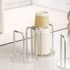 1/2 Slots Cup Storage Rack Thickened Acrylic Paper Cup Dispenser Cup Extractor  Office Use