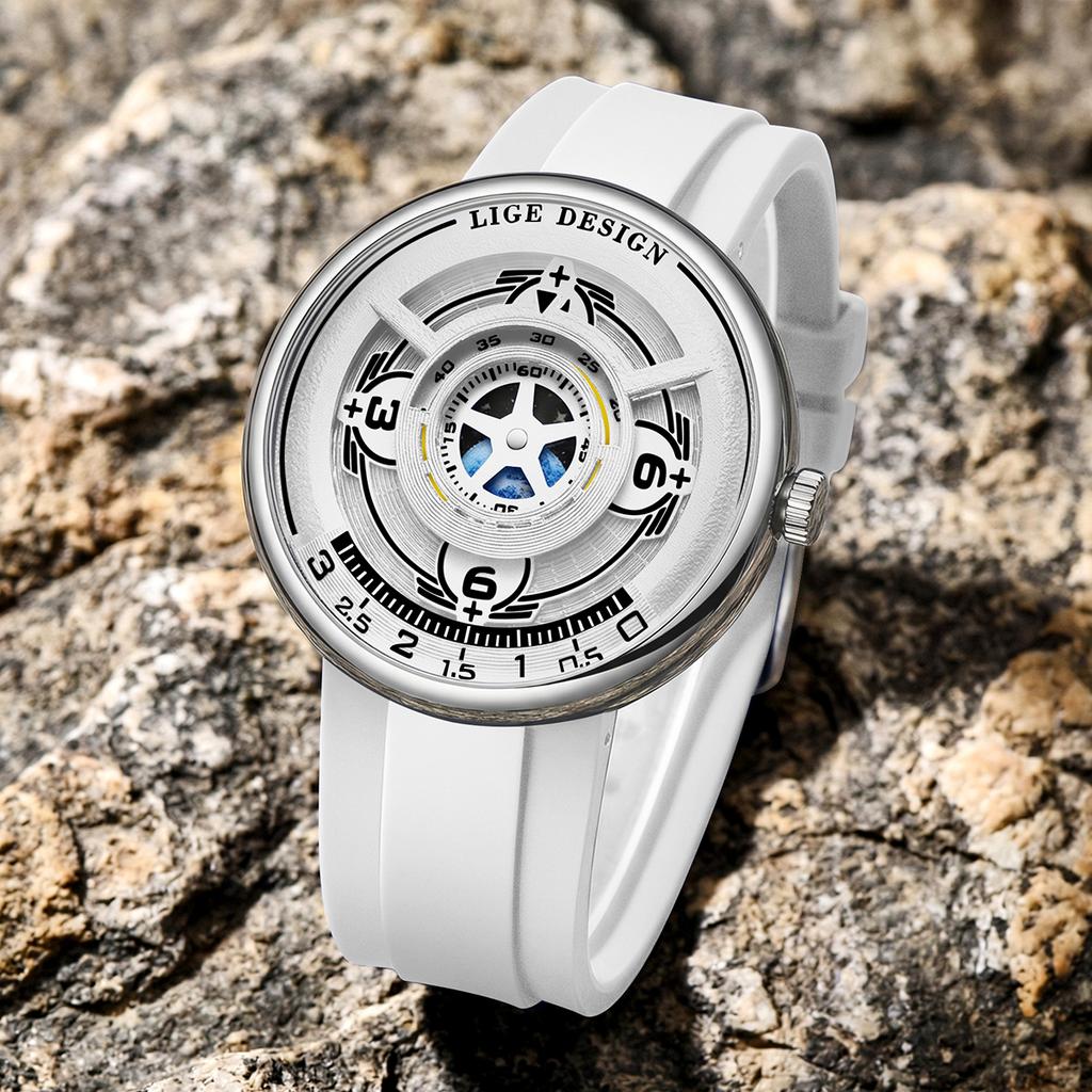 LIGE Top Fashion Men's Watches Waterproof Luminous Stainless Steel Men Wristwatch Chronograph Date Quartz Business Man Watch