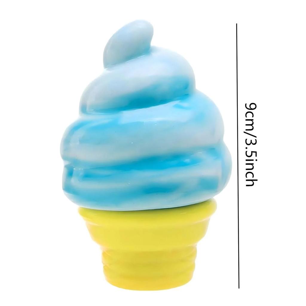 Eistüten-Quetschspielzeug Weiches TPR Eis Tragbarer Quetschball Squishies Geburtstagsfeier Mitgebsel Geschenke für Kinder und Erwachsene