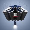 Automatic Reflective Stripe Reverse Led Light 10 Ribs Windproof Umbrellas For Seat leon fr mk2 mk3 lbiza Altea car Accessories plm056