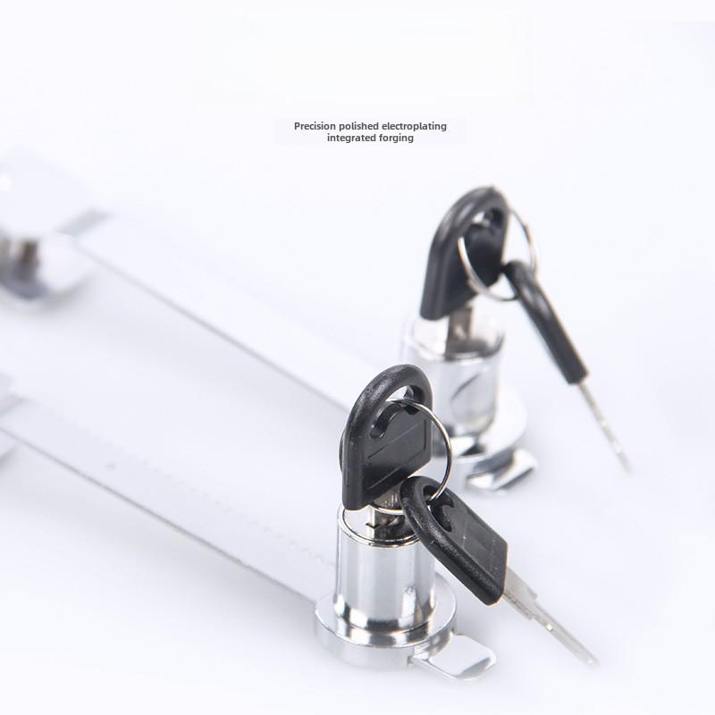 Încuietoare dulap din sticlă: Blocare pentru afișaj pentru fereastră Push-Pull cu mecanism de dinte și limbă lungă