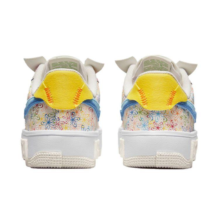 Nike Tênis Feminino Air Force 1 Fontanka Flowers Multicor Sail Vivid-Sulphur DV3211-100