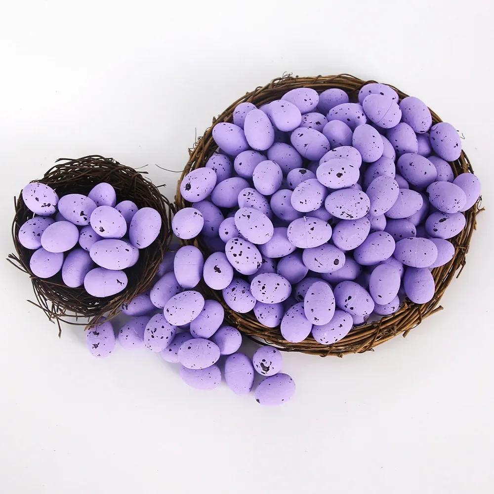 100 sztuk jajek wielkanocnych w wielu rozmiarach, kolorowe jajka piankowe do wielkanocnych dekoracji DIY, wieńców, prezenty dla dzieci, upominki na wielkanocne przyjęcie domowe