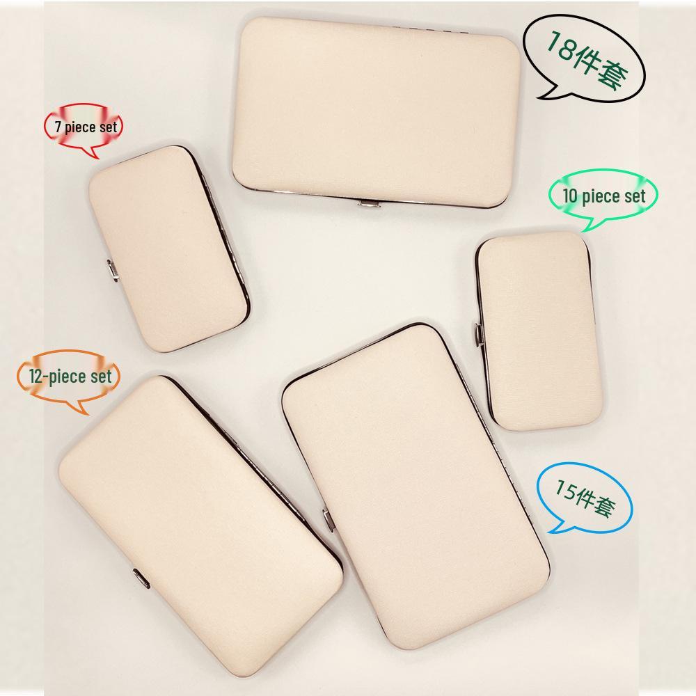 Rose Gold 18-Piece Stainless Steel Manicure Set - Nail Clippers & Art Tools