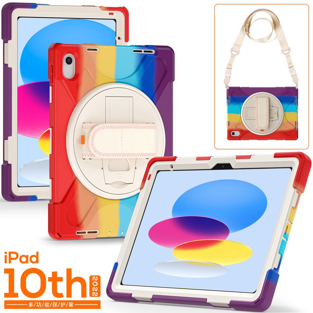 360 Rotating Stand Case Universal for IPad 2025 A16 11th 10.9 2022 10th Gen. A3354 A3355 A3356 A2757 A2777 A2696 Hybrid Cover