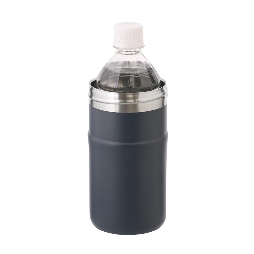 LIV PLUS PET Bottle Fits Shoulder Holder, Insulated, Double-Layered Vacuum-Proof, 300-650ml, Bag, Black, NM-373
