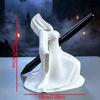 1D Printed Halloween Ghost Pen Holder Hooded Dark Gothic Phantom Pencil Rest Novelty Robe Stationery Display Rack
