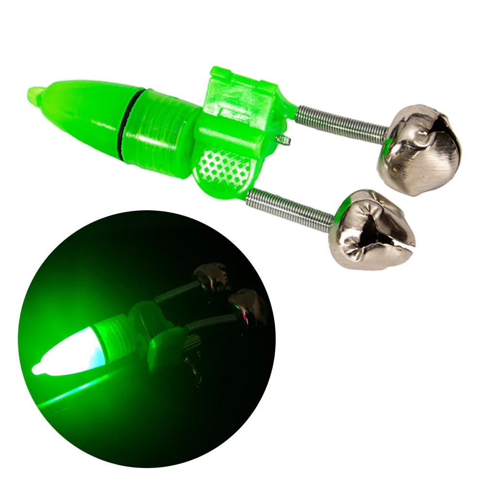 

Fishing Bite Alarm Night Light Fishing Bite Sound Alarm Alert Bell Clip with Swinger Jack for Daytime Night Carp Fishing Outdoor