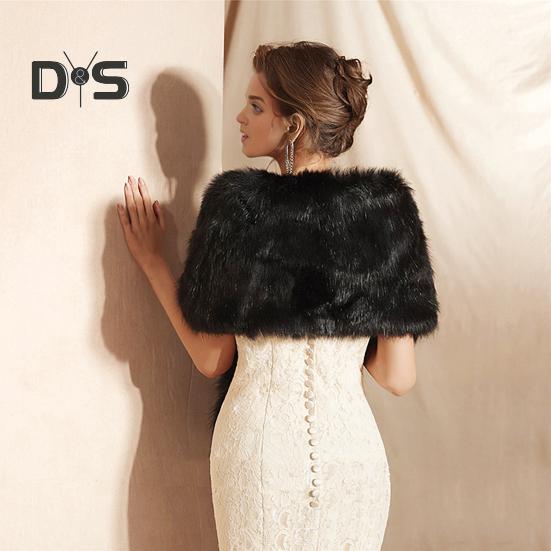 Kleid Schal Weich Strukturiert Plüsch Warm Schal Abendkleid Cheongsam Weiß Plüsch Herbst Winter Schal Wrap