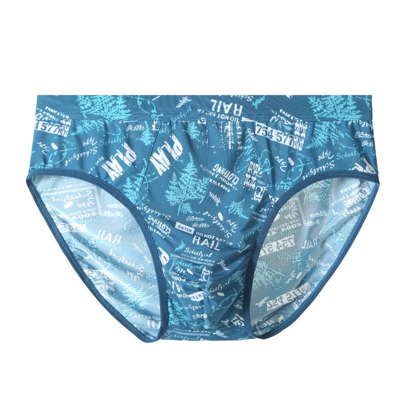 Eisseide Dreiecksunterwäsche Ultradünn Sommer Kühl Atmungsaktiv Locker Übergröße Herrenunterwäsche