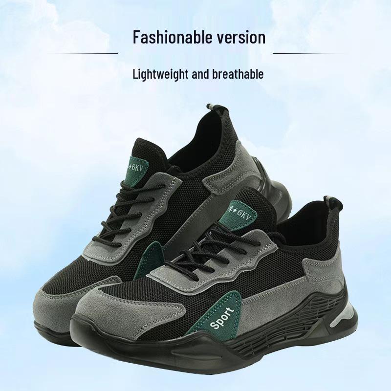 Scarpe di Sicurezza da Lavoro da Uomo con Puntale in Acciaio - Anti-Schiacciamento, Anti-Perforazione, Deodoranti, Leggere, Traspiranti per Tutte le Stagioni.