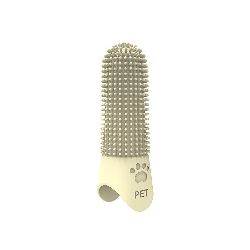 Soft Dog Toothbrush 360° Cleaning Teeth Dental Plaque Care Tools Food Grade Silicone Pet Finger Toothbrush Dog Accessories