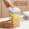 Kitchen Push-button Multi-grain Sealed Container for Food-grade Dried Fruits and Snacks Storage Plastic Storage Can