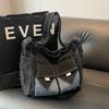 Retro literary and artistic denim tote bag women's bag 2025 spring and summer new Korean version campus popular versatile shoulder messenger bag