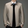 Men's Spring and Autumn New Middle-aged Men's Jacket Lapel Thin Middle-aged and Elderly Business Casual Men's Jacket Dad Wear