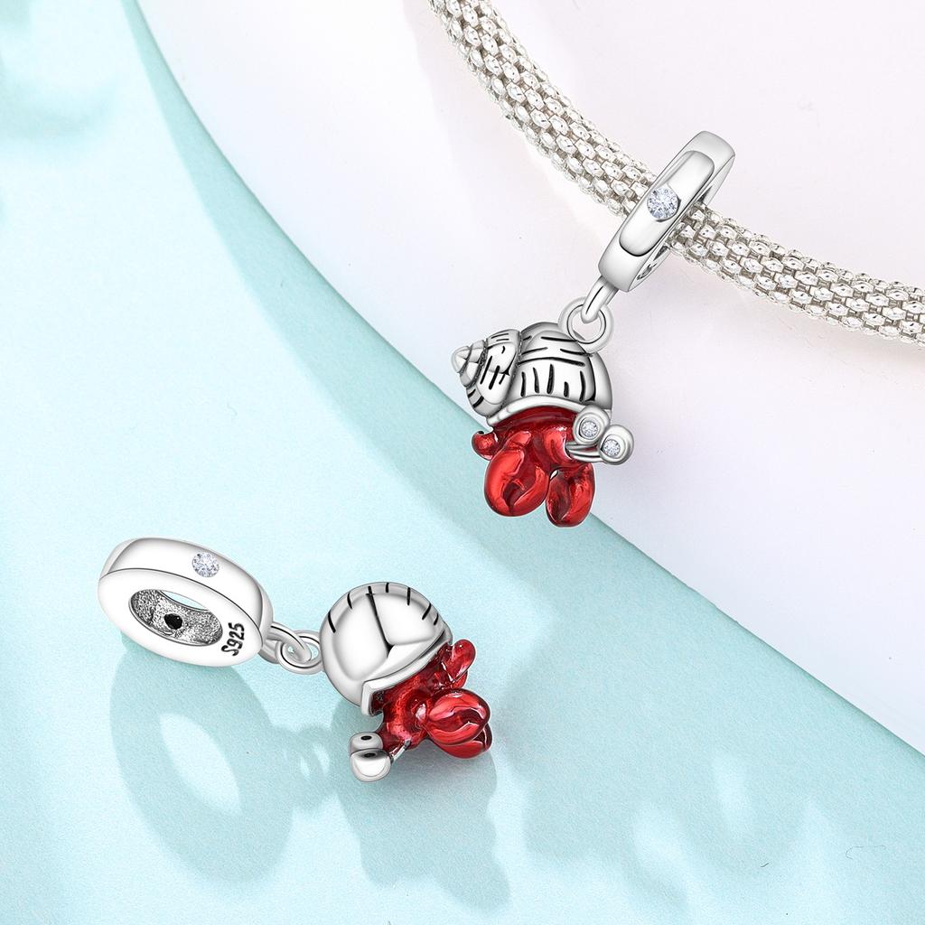 Copper Hermit Crab Marine Organism Beads Fit Bracelets Decoration Birthday Party Gifts Jewelry Bracelet Accessory