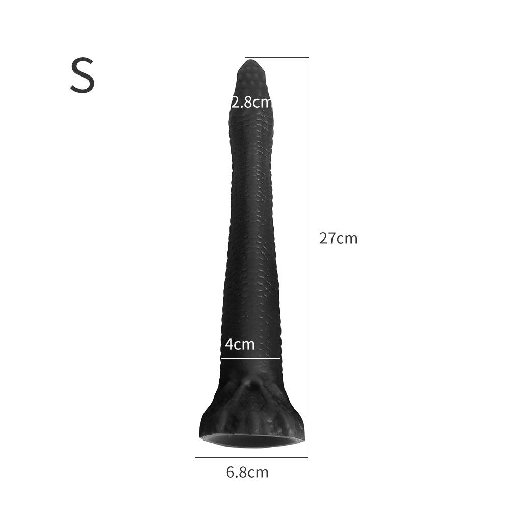Snake-shaped Simulation Dildo Female Masturbator Soft Silicone Anal Plug Adult Sex Toy Fisting Strap on Cock Realistic Penis