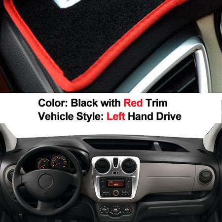 Car Dashboard Cover For Dacia Dokker Dashmat Pad Carpet Dash Board Cover Dash Mat Sun Shade Left Hand Drive Auto Car Protector