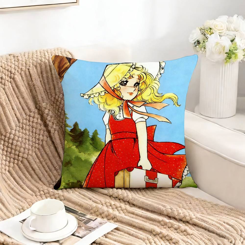 

Sweet girl CCandy CCandycc Pillow Case Square DoubleSided Sofa Cushion Cover Bedroom Bedside Pillow 30X30cm