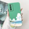 Coole Zachte Siliconen Hoesje Voor Realme 6 Pro / Realme6 Telefoonhoesje Vloeibare Siliconen Cover Voor RMX2001 RMX2061 RMX2063 Konijn Panda
