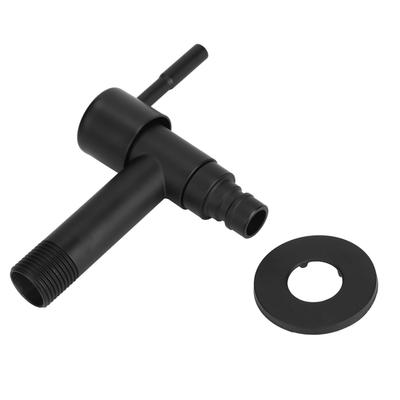 Haushalt Edelstahl Schwarz Schnell Einzel Kaltwasserhahn Waschmaschine Wasserhahn G1/2in Außengewinde