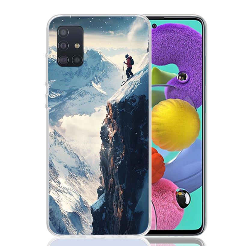 Adventure Snowboarding Extreme Phone Case For Samsung Galaxy A52 A32 A22 A12 A02S A50S A30S A51 A31 AA71 Note 20 Ultra 10 S10 Pl