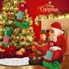 Neue Weihnachtsdekorationen Weihnachtsstrümpfe mit Glöckchen und Elfensocken plus Buchstaben Weihnachtsbaumanhänger Geschenke