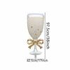 50pcs Platinum Champagne Glass-shaped Foil Balloons Happy New Year Party Atmosphere Decorations New Year Celebration Decor