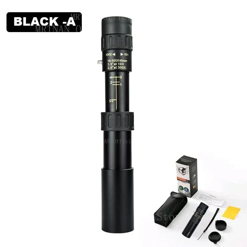 10-300x40 HD Telescope Strong Binoculars Long Range Professional Monocular Low Night Vision For Hunting