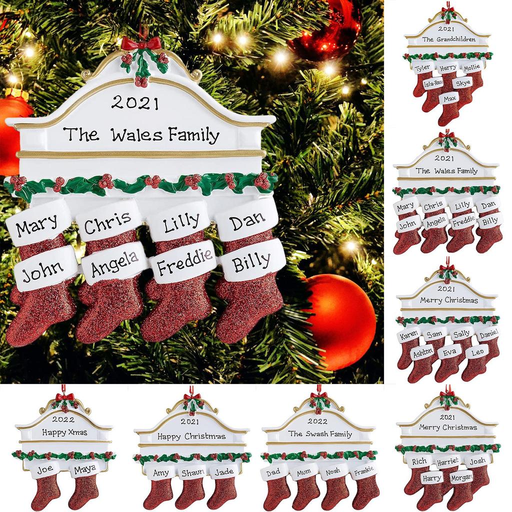Christmas Ornaments Ornaments Red Socks Personalized Ornaments