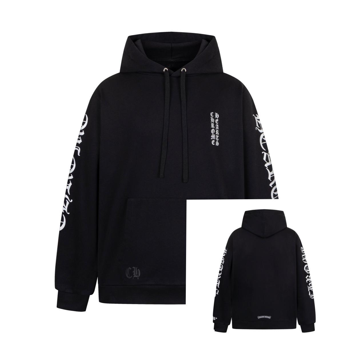 25SSCH Autumn/Winter Printed Heavyweight Zipper Hoodie Cardigan Small